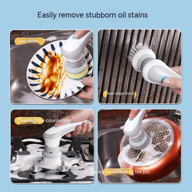 Electric Cleaning Brush 4-in-1 Spinning Scrubber