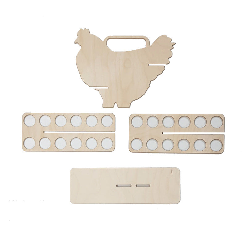 Wooden Chicken Egg Organizer
