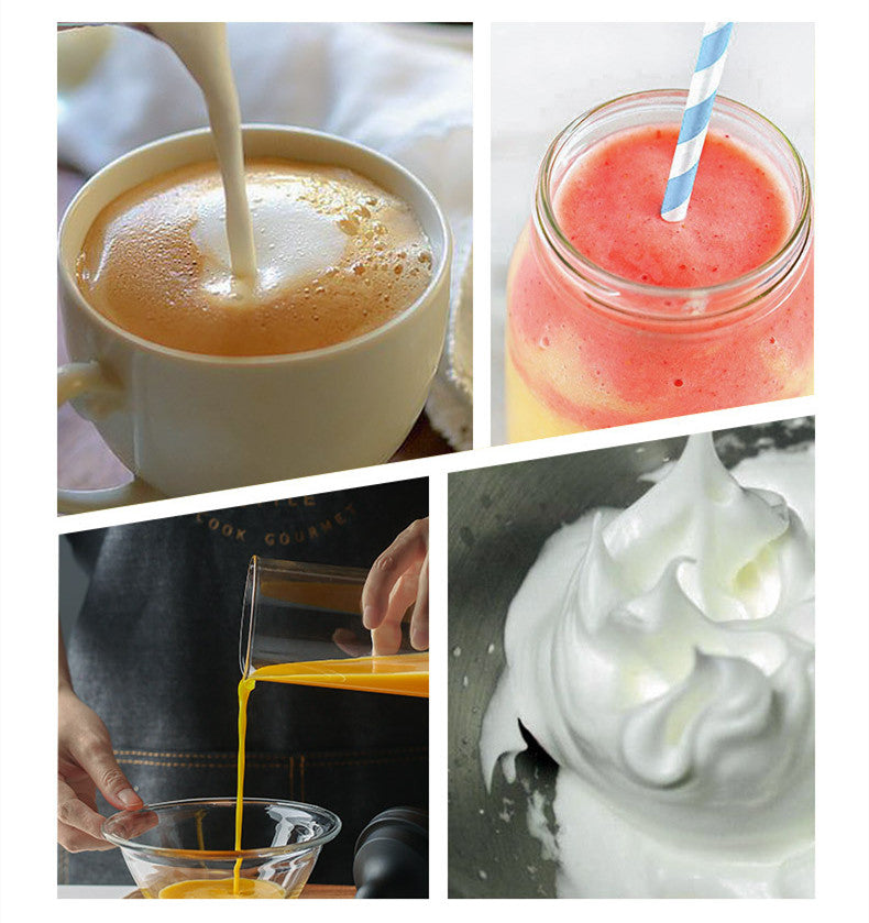 Electric Milk Frother & Beverage Mixing Cup