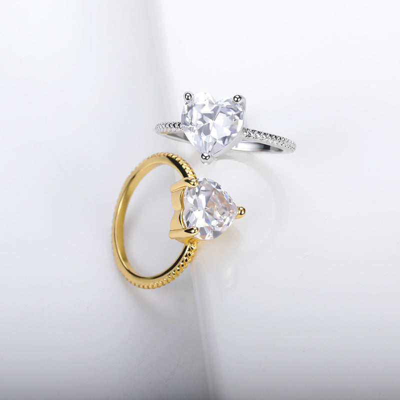 Elara – Peach Heart Ring