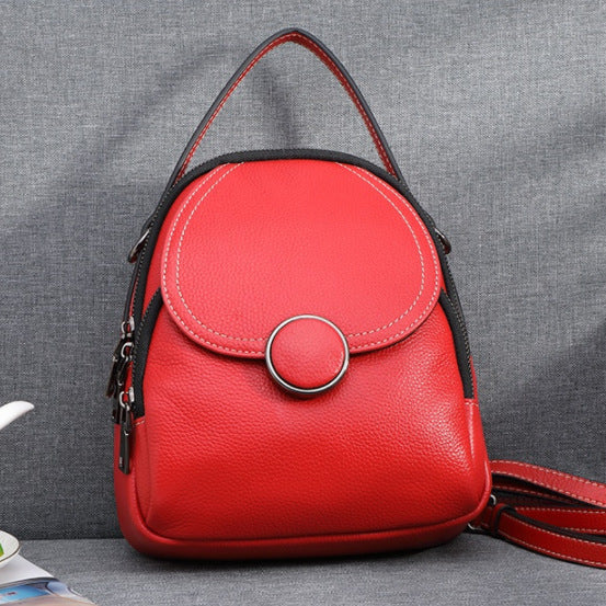 Lunara – Genuine Leather Crossbody Backpack