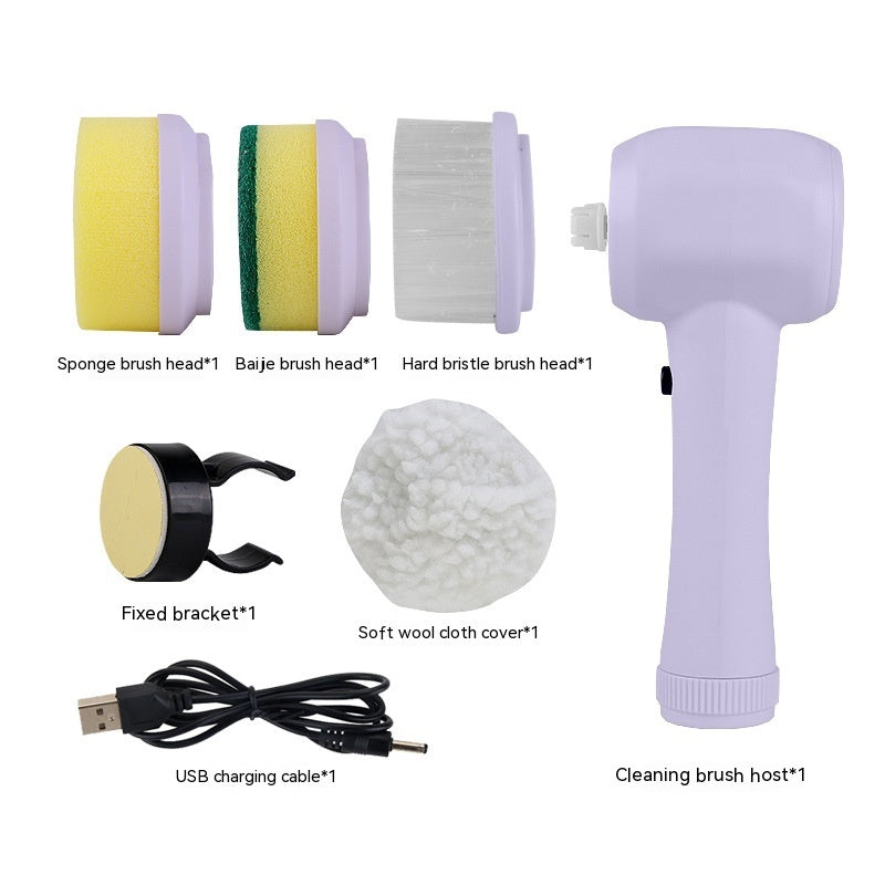 Electric Cleaning Brush 4-in-1 Spinning Scrubber