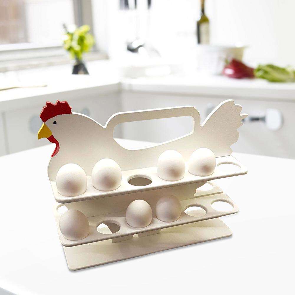 Wooden Chicken Egg Organizer
