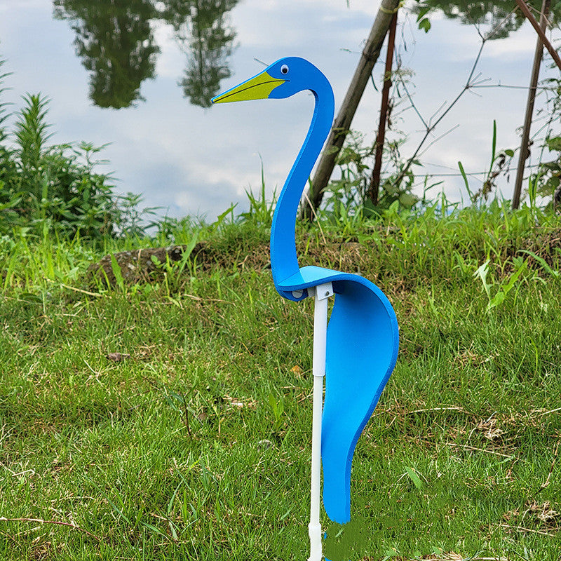 Whirling Flamingo Garden Ornament