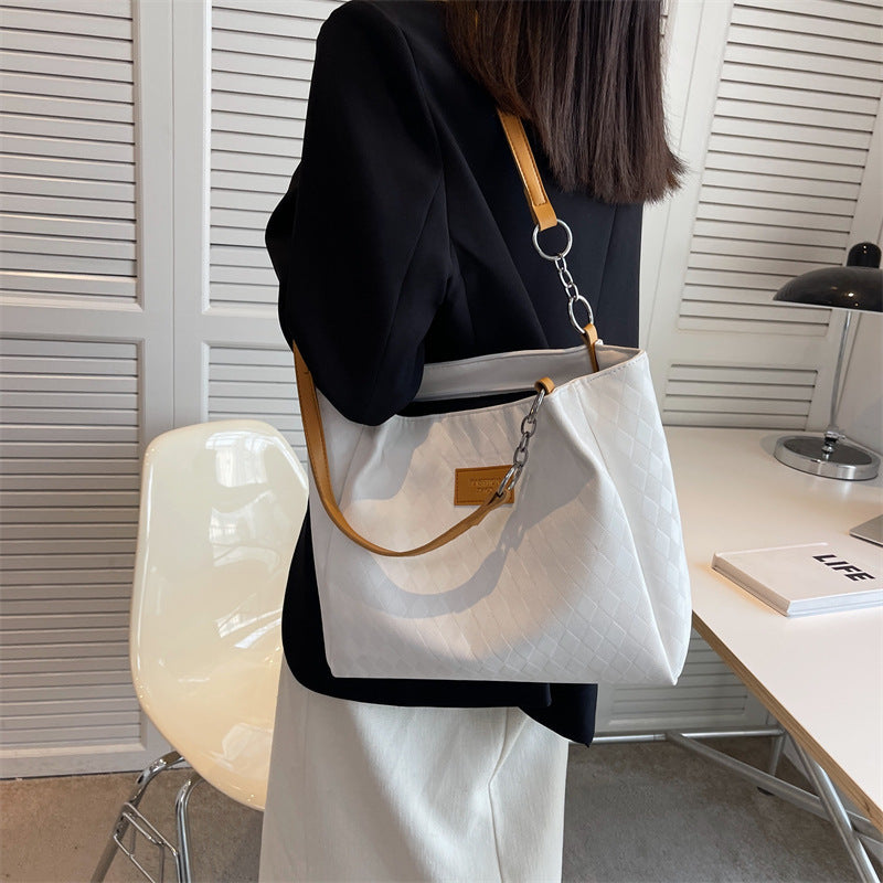 Rhombus Pattern Totes – Chain Shoulder Bag for Women