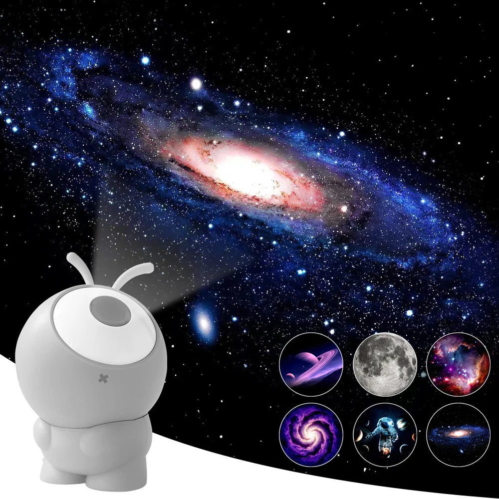 Rechargeable 6-in-1 Galaxy Projector Night Light