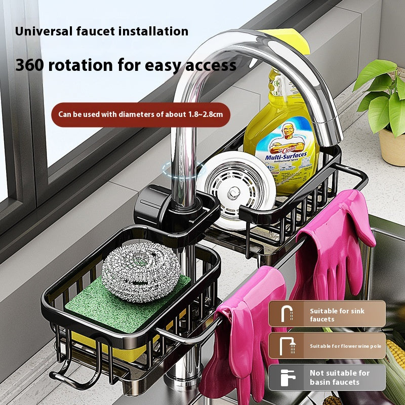 Faucet Clip-On Storage Rack