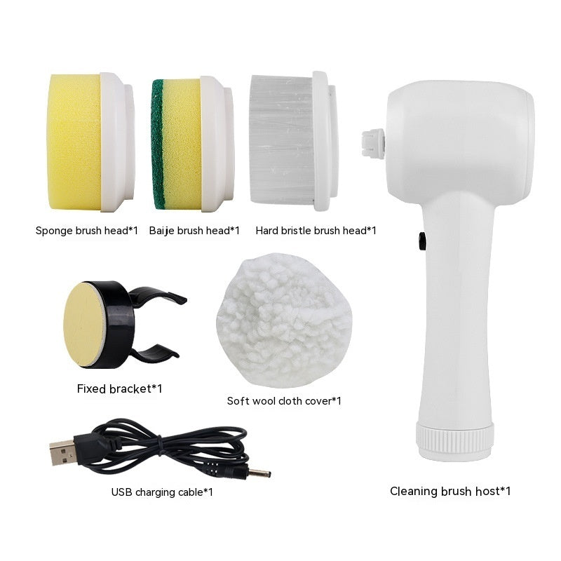 Electric Cleaning Brush 4-in-1 Spinning Scrubber