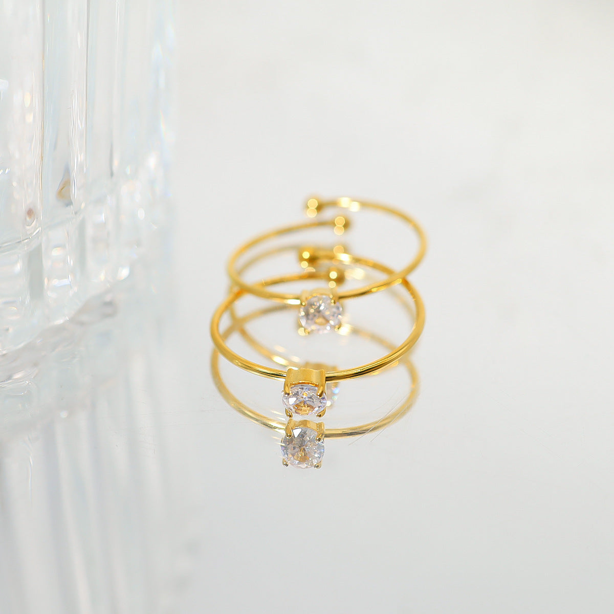 Syra – Micro-Inlaid Crystals Ring