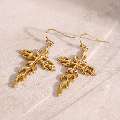 Lysera – Cross Dangle Earrings