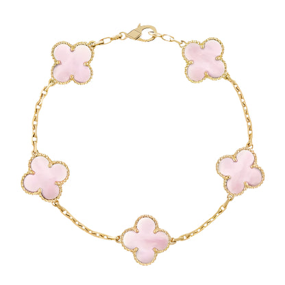 Solenne – Pink Clover Bracelet