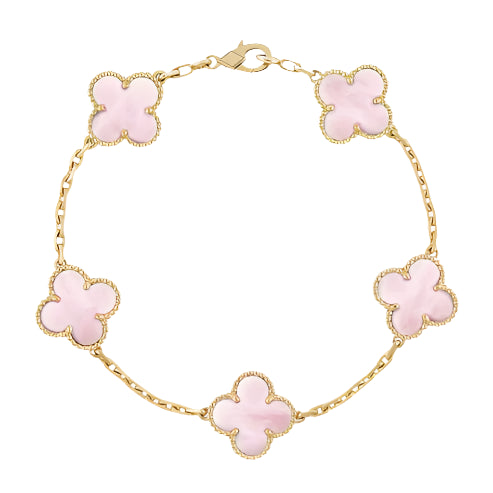 Solenne – Pink Clover Bracelet