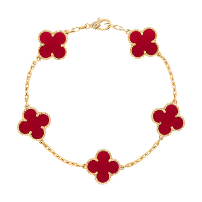 Solenne – Red Clover Bracelet