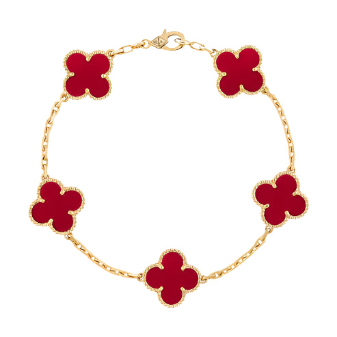 Solenne – Red Clover Bracelet