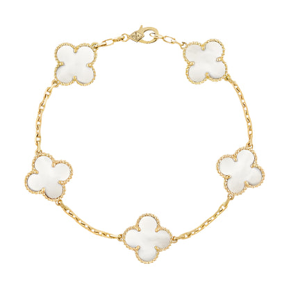 Solenne – White Clover Bracelet