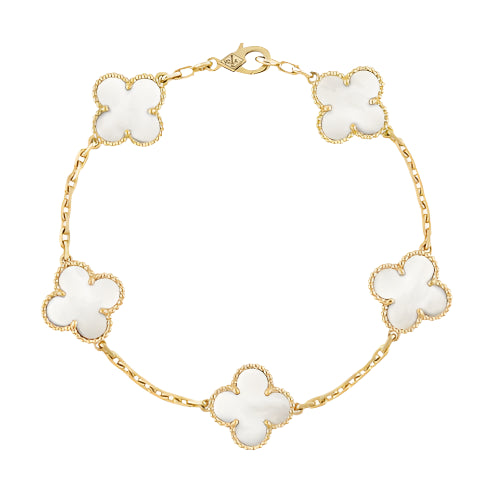 Solenne – White Clover Bracelet