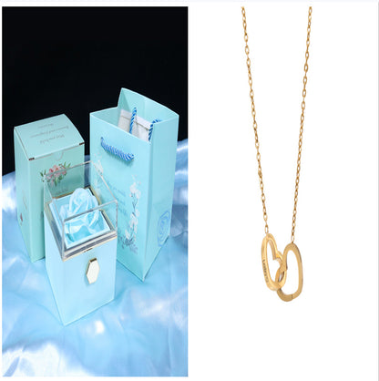 Rotating Soap Flower Rose Jewellery Gift Box – Elegant Packaging with Forever Rose