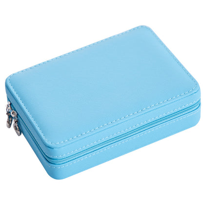 Multifunctional Leather Jewellery Storage Box with Mirror – Travel-Friendly Organiser