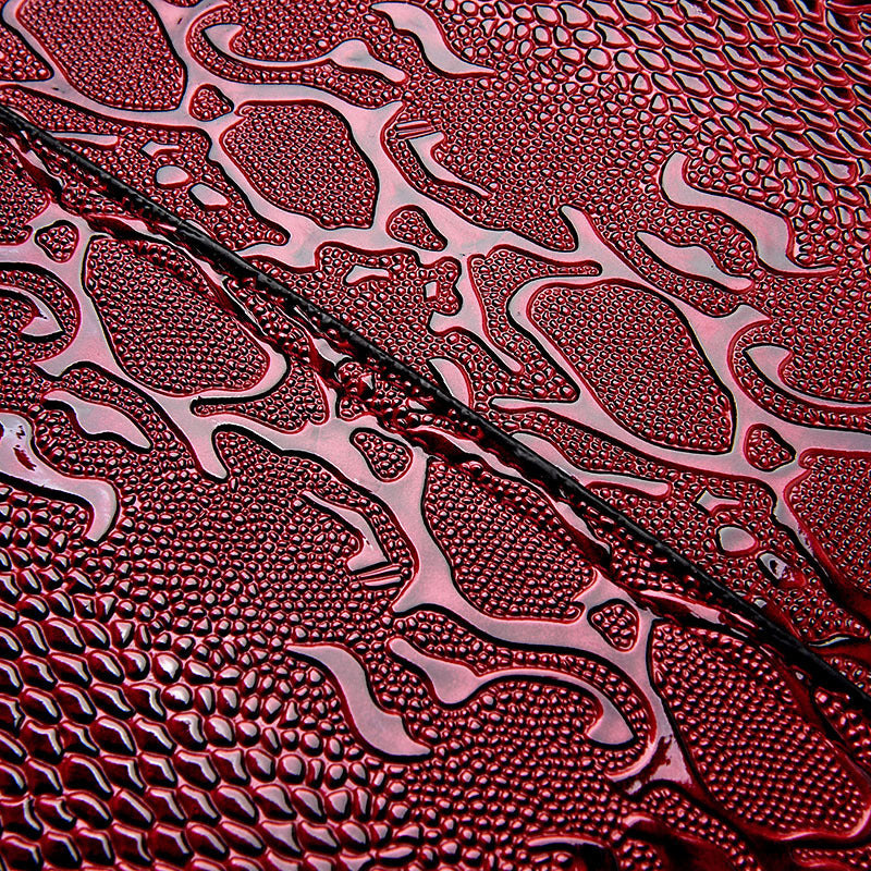 Ladies Patent Leather Snake Print Handbag