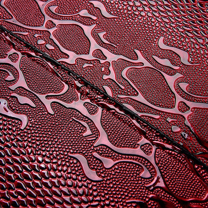 Ladies Patent Leather Snake Print Handbag