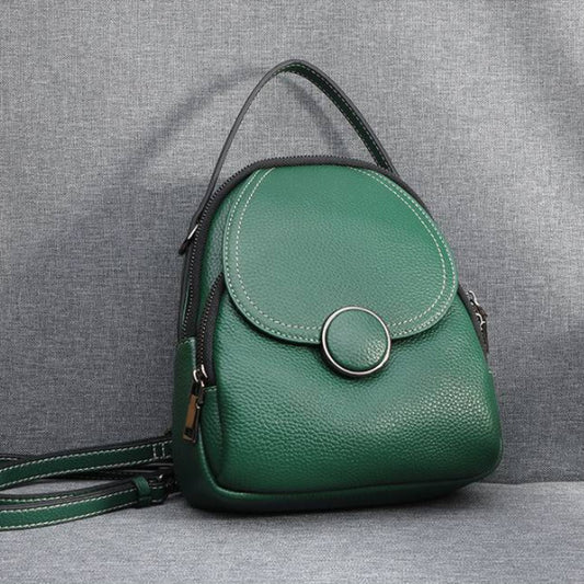 Lunara – Genuine Leather Crossbody Backpack