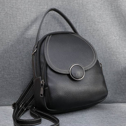 Lunara – Genuine Leather Crossbody Backpack