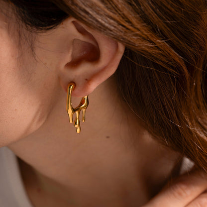Selene – Liquid Drop Earrings