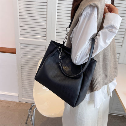 Rhombus Pattern Totes – Chain Shoulder Bag for Women