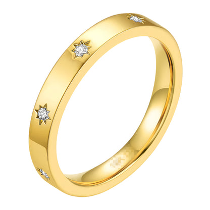 Lunara – Dainty Star Adjustable Ring