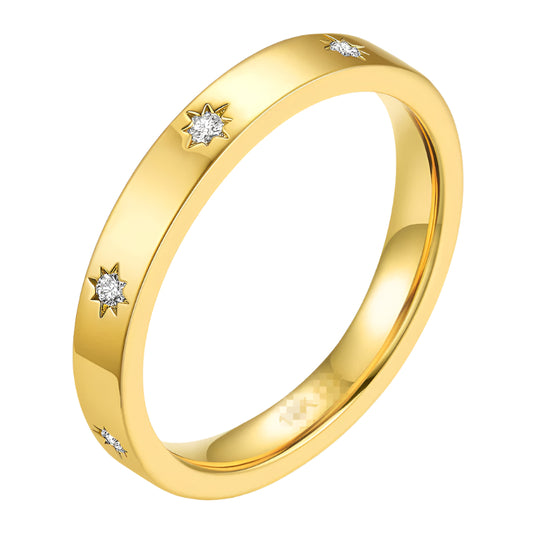 Lunara – Dainty Star Adjustable Ring