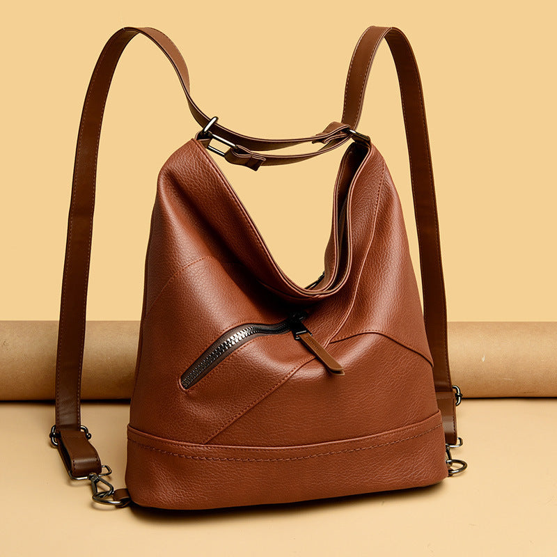 Lynna – Genuine Leather Crossbody Tote for Women