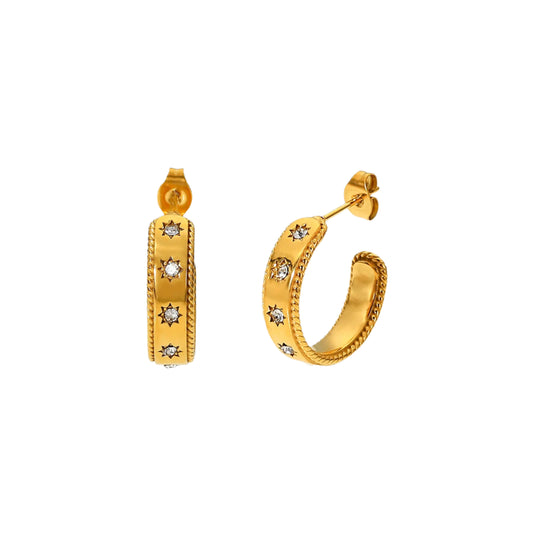 Lynora – Star Zirconia Stud Earrings