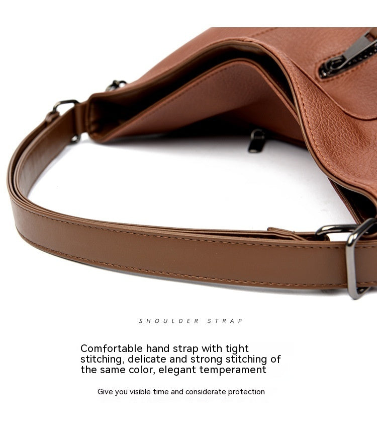Lynna – Genuine Leather Crossbody Tote for Women