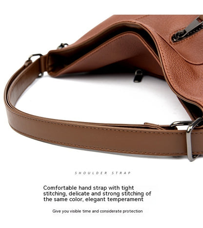 Lynna – Genuine Leather Crossbody Tote for Women