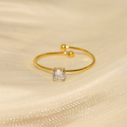 Syra – Micro-Inlaid Crystals Ring