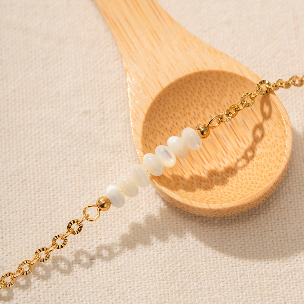 Aureya – Shell Pendant Chain Bracelet