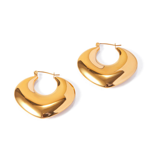Ariella –  Heart-Shaped Hoop Earrings