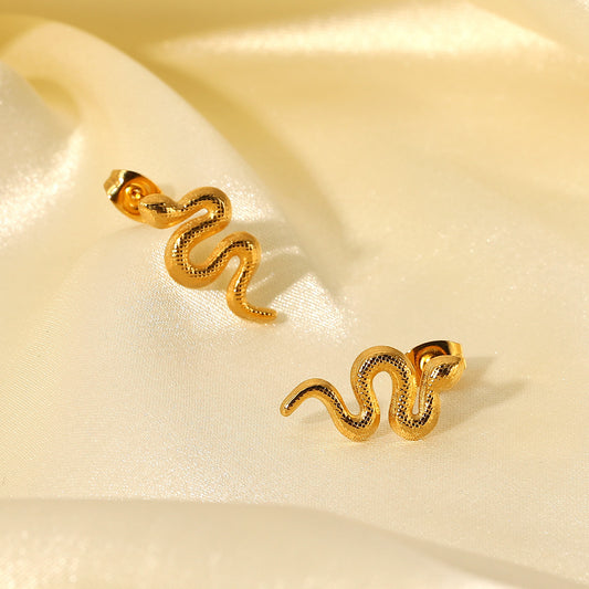 Serphina – Snake Stud Earrings