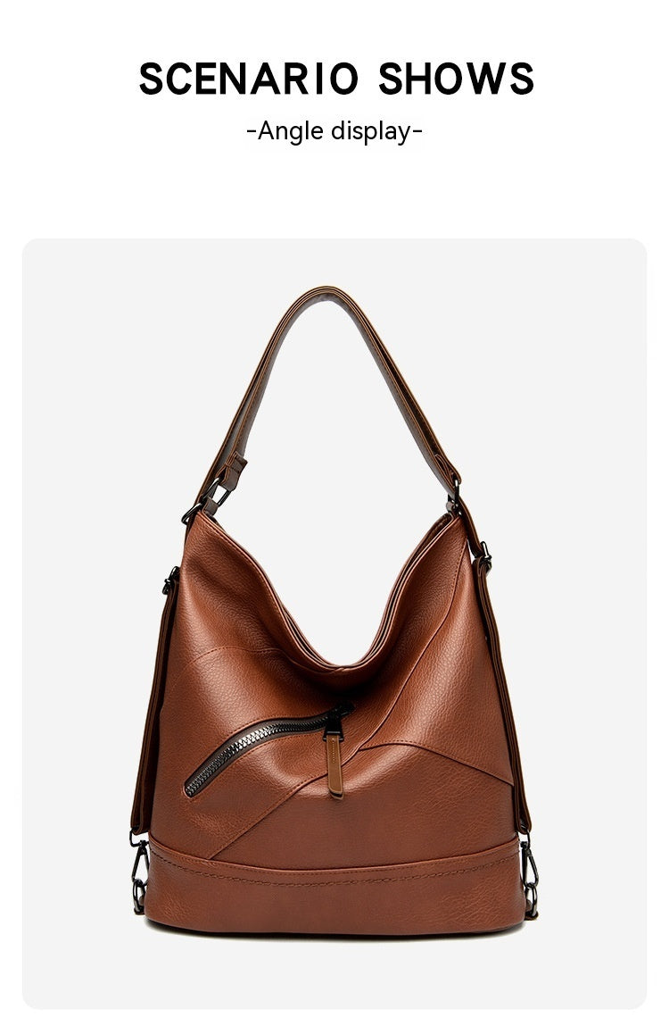 Lynna – Genuine Leather Crossbody Tote for Women