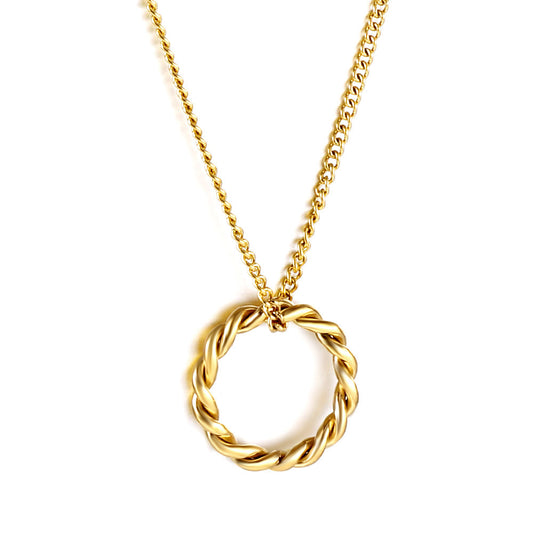 Lyra – Twist Circle Necklace