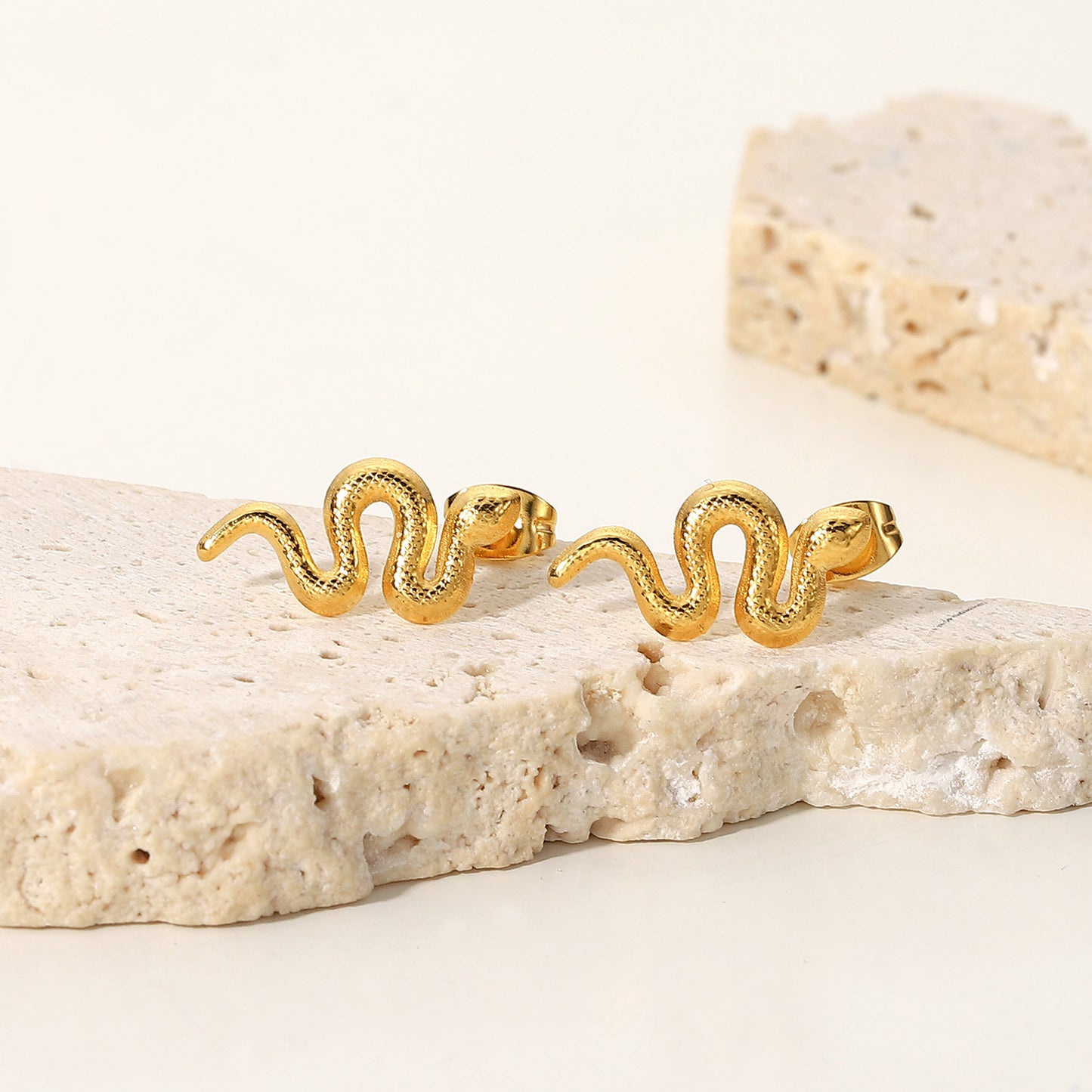 Serphina – Snake Stud Earrings
