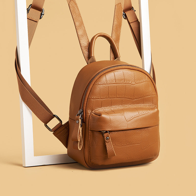 Elvana – Handmade Genuine Leather Crossbody Backpack