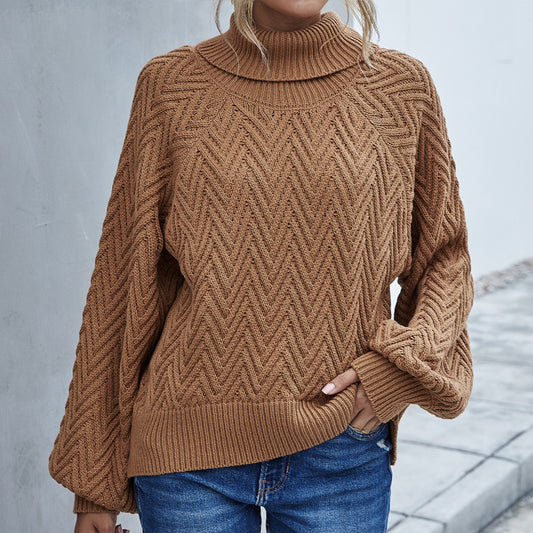 Lynea – Cozy Lantern Sleeve Chunky Knit Sweater