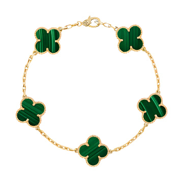 Solenne – Green Clover Bracelet