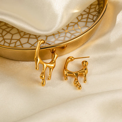 Selene – Liquid Drop Earrings