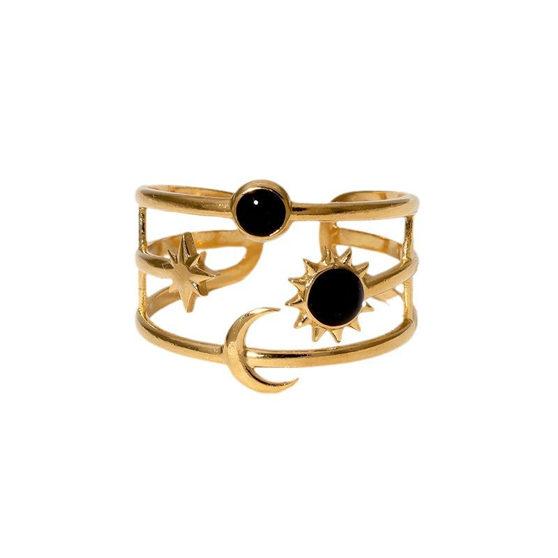 Aurenza – Sun Moon & Stars Ring