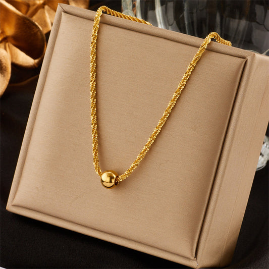 Lyra – Minimalist Wave Chain Necklace