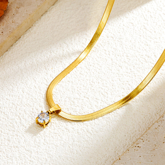 Zayra – Zircon Pendant Necklace