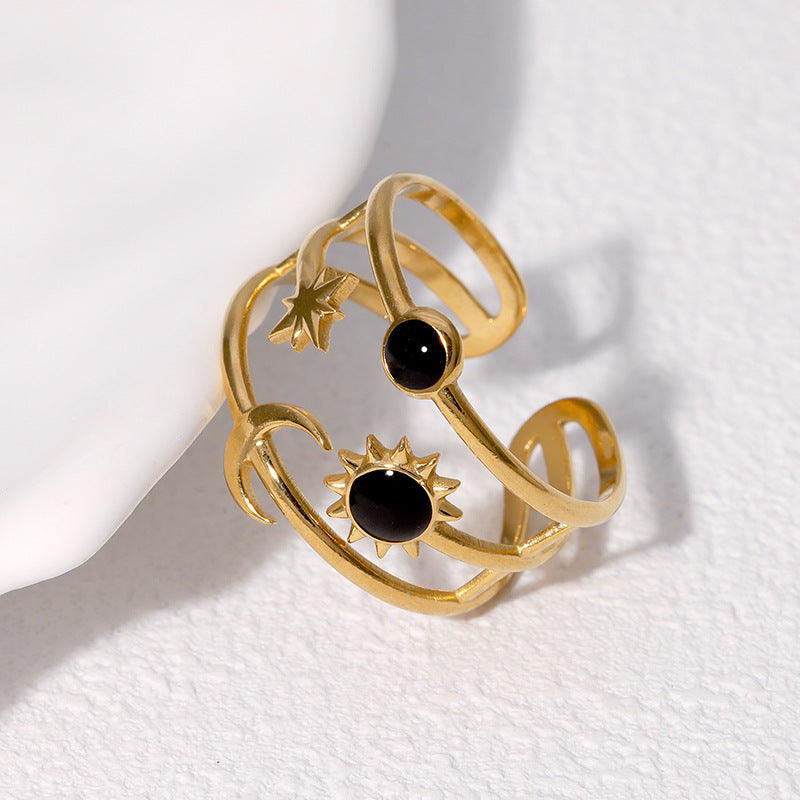 Aurenza – Sun Moon & Stars Ring