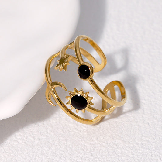 Aurenza – Sun Moon & Stars Ring